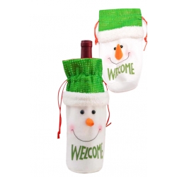 00004b-Коледна декорация за бутилки вино „облекло“- Снежко 00004b-Коледна декорация за бутилки вино „облекло“- Снежко